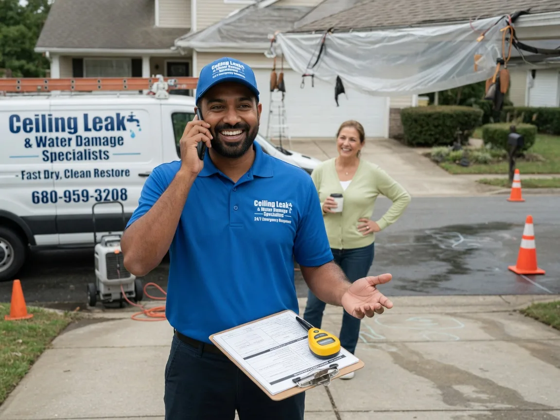 Ceiling Leak Cleanup Stafford, TX FAQs